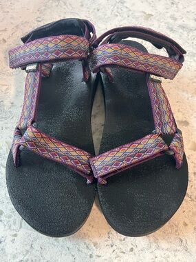 Merrell Women's Purple Geometric Strap Sandals